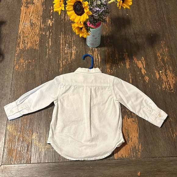 Baby GAP 18-24mo Tdlr White Button Down Shirt- Extremely Classy! Exclt Condition - Picture 7 of 8